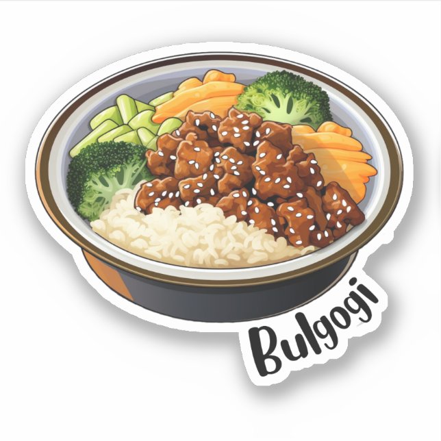Sticker Bulgogi coréen (Devant)