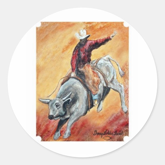 Sticker Bull et Rider (Devant)
