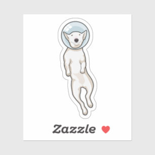 Sticker Bull Terrier Space