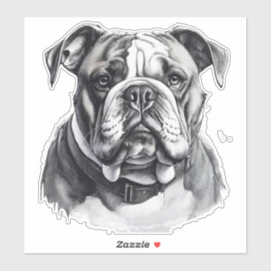 Sticker Bulldog anglais génial