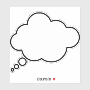 Sticker bulle-bulle-discours-pensée