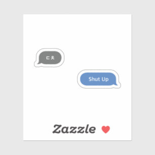 Sticker Bulle Conversation d'argot coréenne ㄷ ㅊ