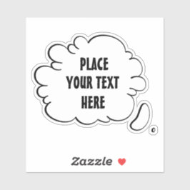 Sticker Bulle vocale de texte personnalisée