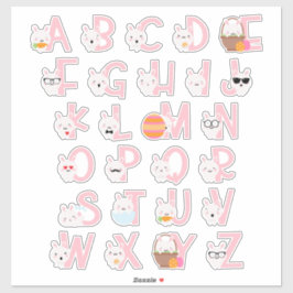 STICKER BUNNIES ALPHABET