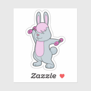 Sticker Bunny Fitness Dumbbell