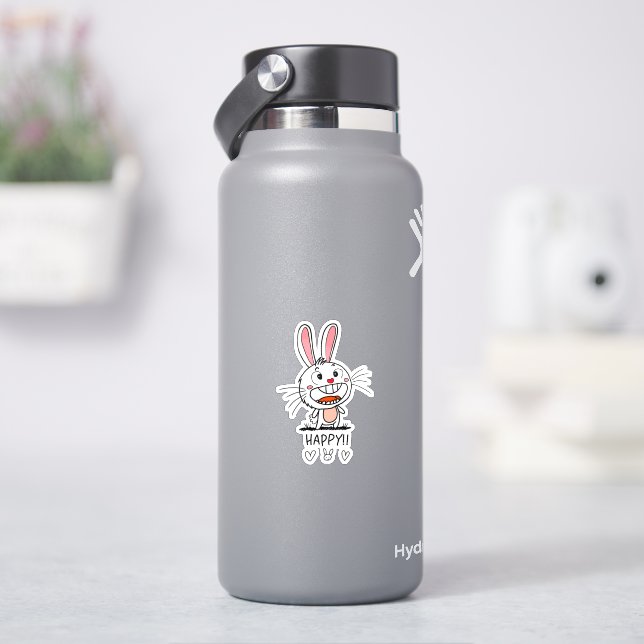 Sticker Bunny souriant (HydroFlask)