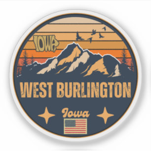 Sticker Burlington Ouest, Iowa