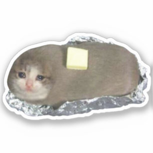 Sticker Butta Cat Meme