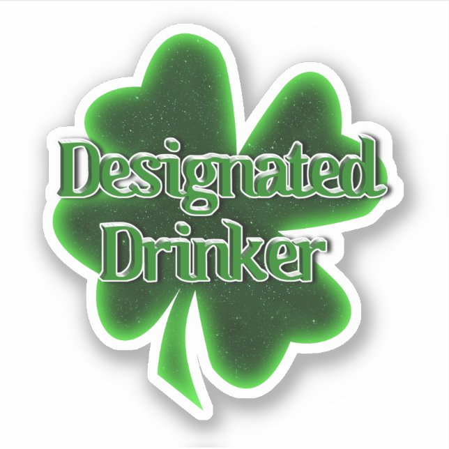 Sticker Buveur désigné St. Patrick (Devant)