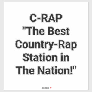 Sticker C-Rap Country-Rap Hankamer Artjunkhaus Splash-Art