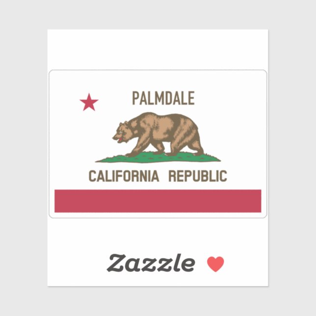 Sticker CA de Palmdale (Feuille)