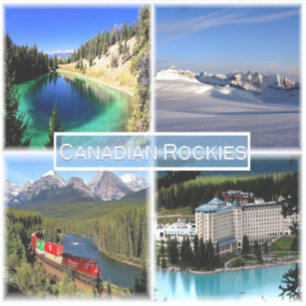 Sticker CA Rocheuses canadiennes - Vallée des Cinq Lacs -