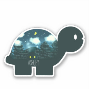 Sticker Cabine Ciel De Nuit Dans La Tortue Forestière
