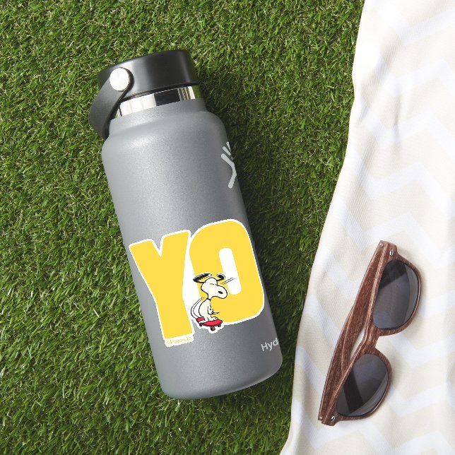 Sticker cacahuètes | Snoopy YO Skateboard (HydroFlask Insitu)