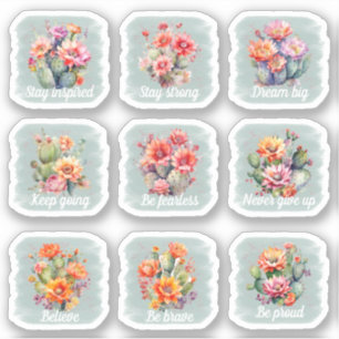 Sticker Cactus Motivationnel