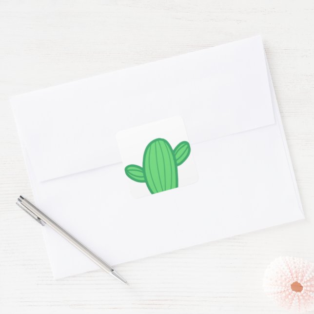 Sticker Cactus personnalisable (Enveloppe)