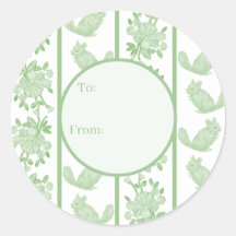 Sticker cadeau Chintzy Chinchilla (Vert)