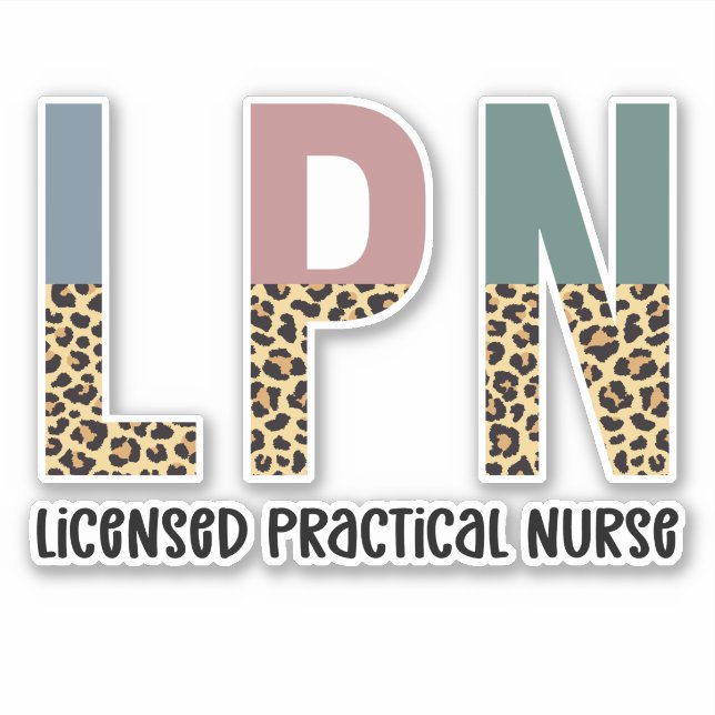 Sticker Cadeau d'admission à l'infirmière pratique autoris (Devant)