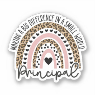 Sticker Cadeau De L'Équipe Principale Pour L'École Princip