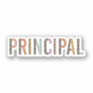 Sticker Cadeau De L'Équipe Principale Pour L'École Princip