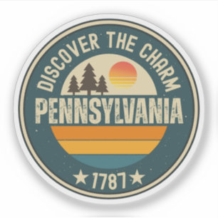 Sticker Cadeau de l'État de Pennsylvanie - État de Keyston