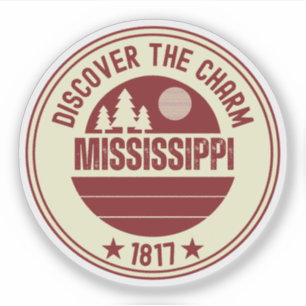 Sticker Cadeau de l'État du Mississippi - Cadeau de l'État