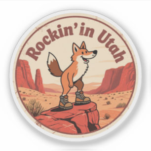 Sticker Cadeau des Mighty 5 de l'Utah - Parcs nationaux 