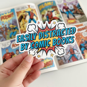 Sticker Cadeau drôle pour amateur de bandes dessinées