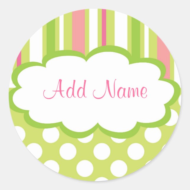 Sticker cadeau fille douce (Devant)