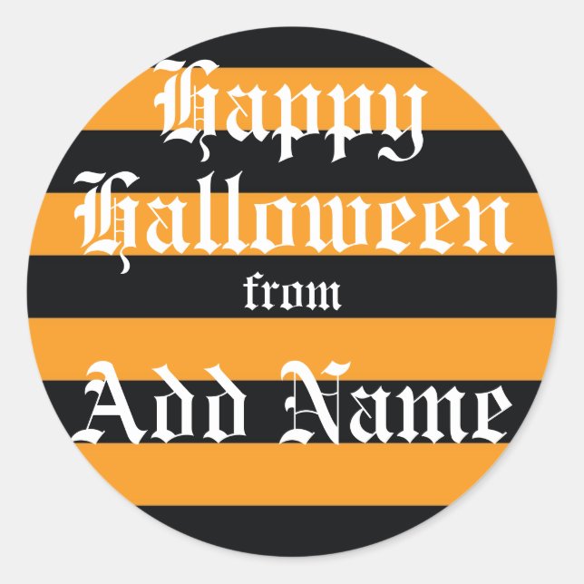 Sticker cadeau Halloween (Devant)
