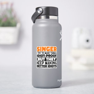 Sticker Cadeau Idée pour Coach Vocal Chanteur J'essaie de 