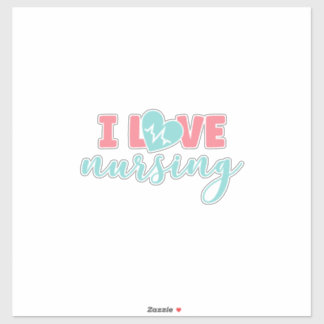 Sticker Cadeau infirmière | I Love Nursing