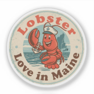 Sticker Cadeau J'aime Maine - Souvenir Mignon de l'État ME