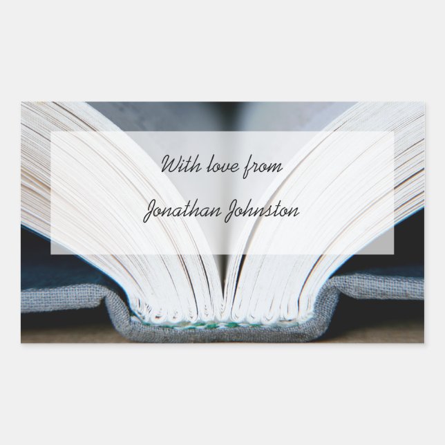Sticker cadeau livre (Devant)