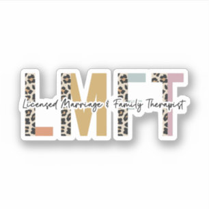 Sticker Cadeau LMFT pour le mariage et le thérapeute famil