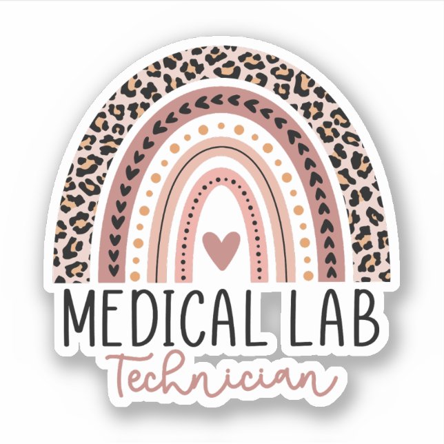 Sticker Cadeau MLT de technicien de laboratoire Médicale (Devant)