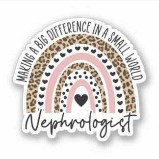 Sticker Cadeau néphrologiste, diplôme en néphrologie