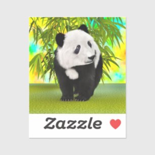 Sticker Cadeau parfait pour l'amour des animaux ourson pan