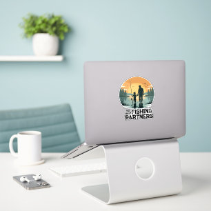 Sticker Cadeau personnalisé de pêche pour père et fils