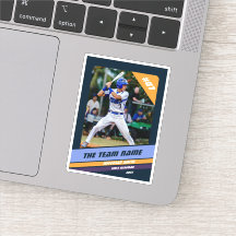 Cadeau personnalisé pour joueur de baseball Bleu f