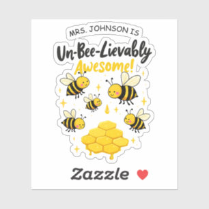 Sticker Cadeau pour Enseignant Incroyablement Génial avec