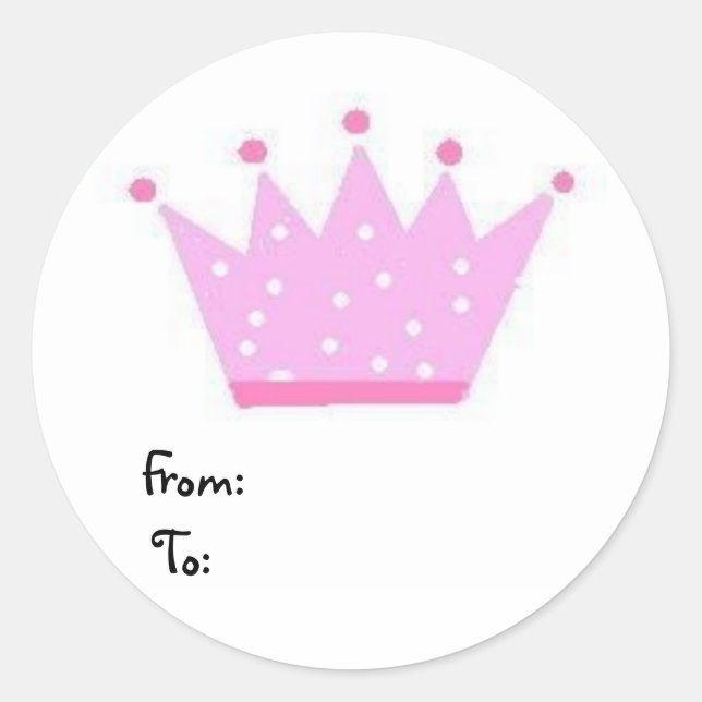 sticker cadeau Princess (Devant)