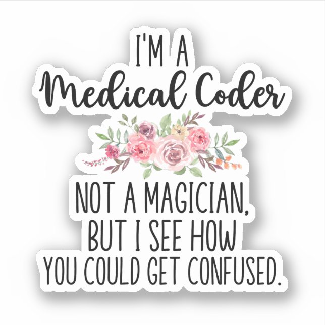 Sticker Cadeaux Coder Médicales, Codage Médicale (Devant)