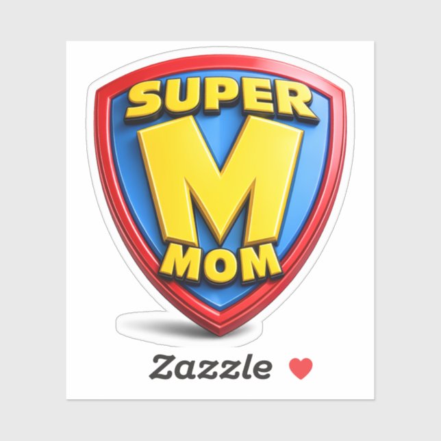 Sticker Cadeaux de Super Maman pour Super Mamans (Feuille)