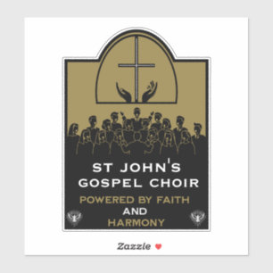 Sticker Cadeaux d'église de chœur gospel