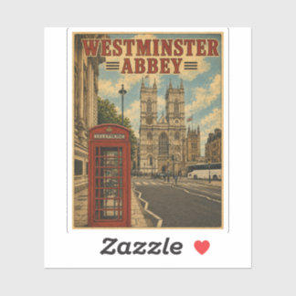 Sticker Cadeaux et souvenirs de l'abbaye de Westminster de