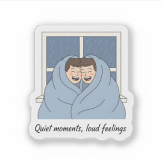 Sticker Cadeaux Personnalisés Coquets pour Couple et Chat