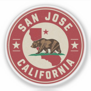 Sticker Cadeaux vintage San Jose, Californie