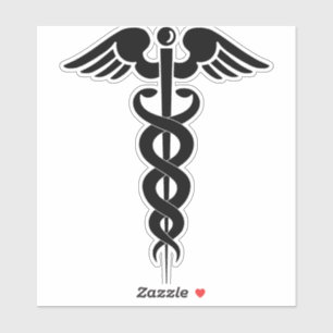 Sticker caducée-symbole médical-logo-médical