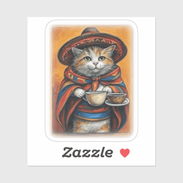 sticker CAFÉ (Feuille)